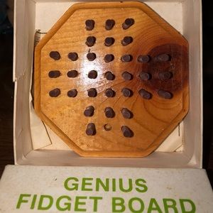 Vintage Wooden Genius Fidget Board
